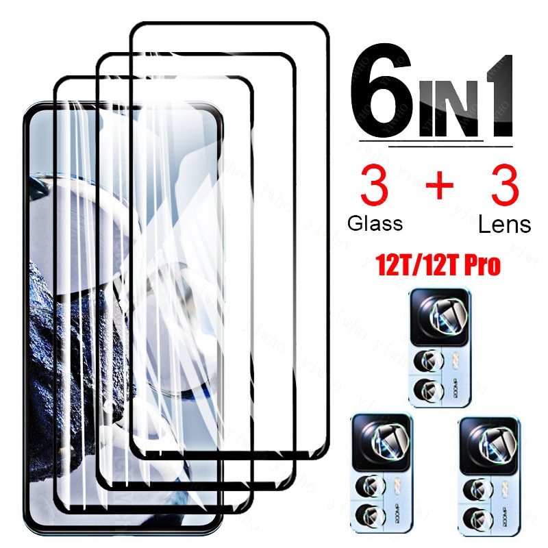 For Xiaomi 12T Pro Glass Screen Protectors for Xiaomi 12T Pro 12tpro Tempered Glass Lens Camera Film for Xiaomi 12 T Pro Glass