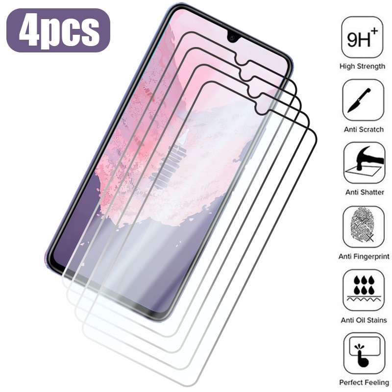4PCS Tempered Glass For Honor X8 X7 8A 9A 8C 9C Screen Protector on Huawei Honor 50 30 10 Lite 20 Pro 8X 9X 10i 20i 30i glass