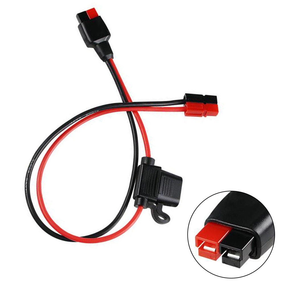 30 A 14AWG Medium Fuse Holder Harness Rectangle For Anderson Plug Wiring Medium Blade 14AWG-30cm For Electrical Engineering