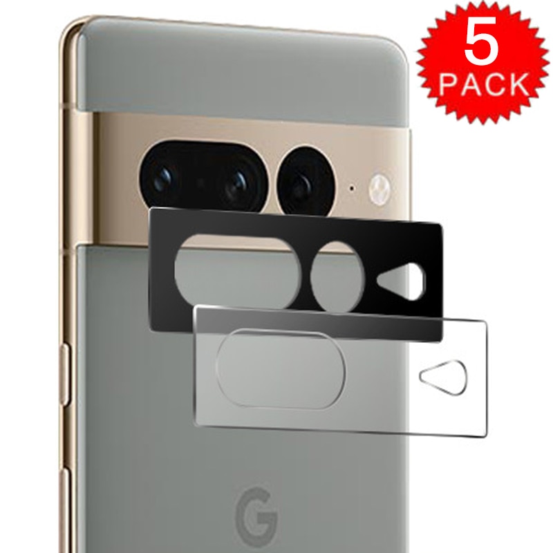 5 Pack for Google Pixel 7/7 Pro Clear Ultra Slim Back Rear Camera Lens Cover Protector Soft Tempered Glass Protective Film