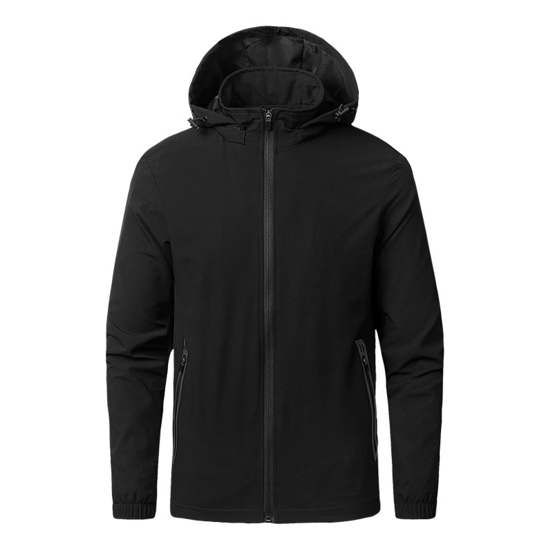 2023HOT 2019 New Men Spring Casual Long Sleeve Mens Hoodies Sweatshirts Slim Zipper Hoody Sweatshirt Men Hooded Streetwear