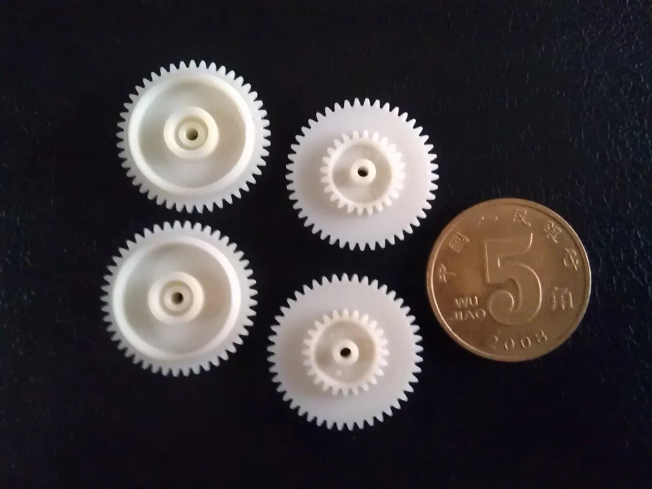 5pcs plastic gear for cassette deck audio player tape recorder