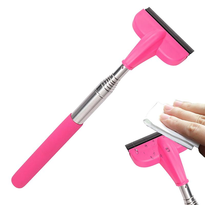 Small Squeegee For Car Window Rear View Mirror Wiper Squeegee Portable Auto Mirror Squeegee Cleaner Retractable Car Cleaning