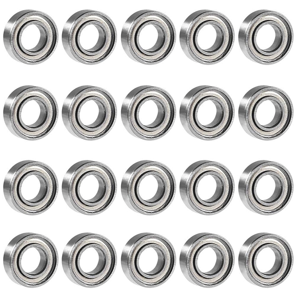 20 Pcs 688ZZ Ball Bearing 8mm x 16mm x 5mm Double Shielded 688-2Z 2080088 Dual Sided Carbon Steel Deep Groove Bearings