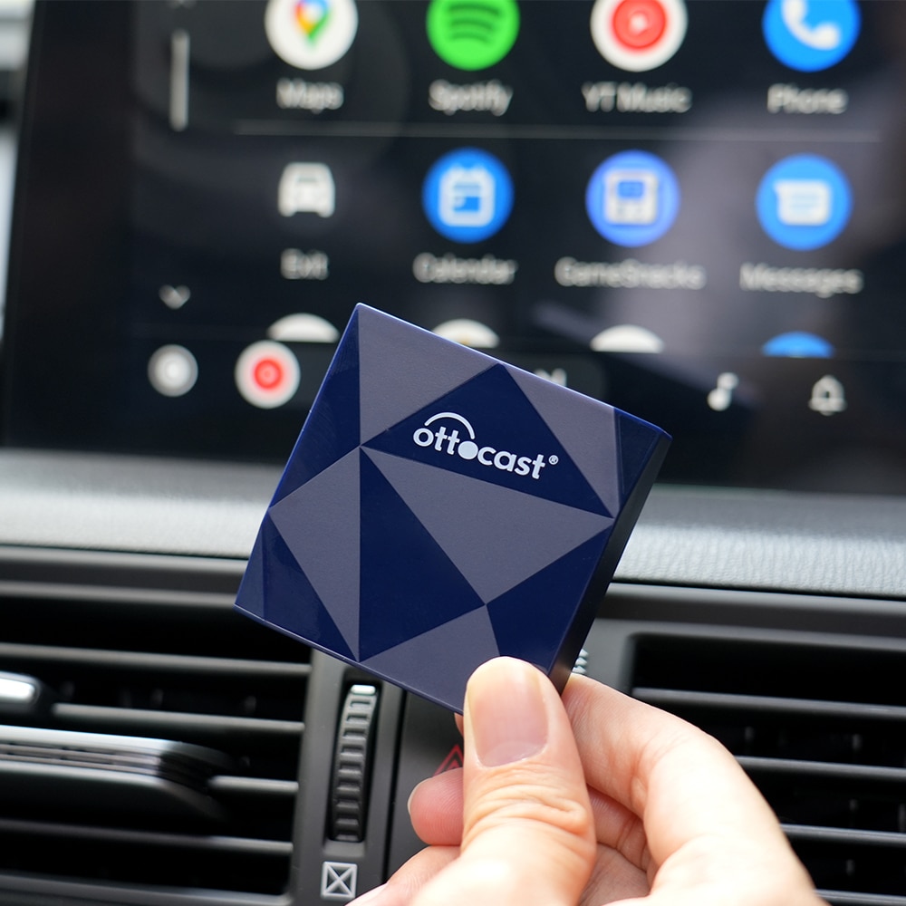 Ottocast A2Air wireless Android Auto Adapter wired to wireless Spotify Waze for OME Android Auto Multimedia for VW,Toyota,Honda