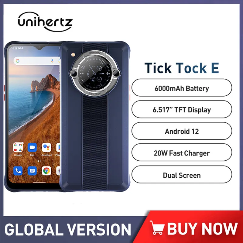 Unihertz Beauty Android Smartphone 6000mAh 6.5" Screen 4GB 64GB Mobile Phone 48 MP Camera Unlock Fast Charging Phone