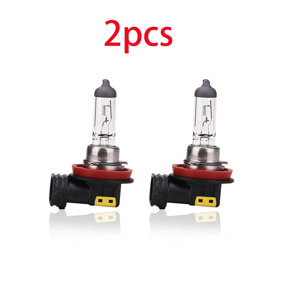2pcs H8 55W 4300K Halogen Lamp Car Fog Lamp 12V White Light H8 Halogen Headlights Bulb H8 Car Head Light Replacement Bulb