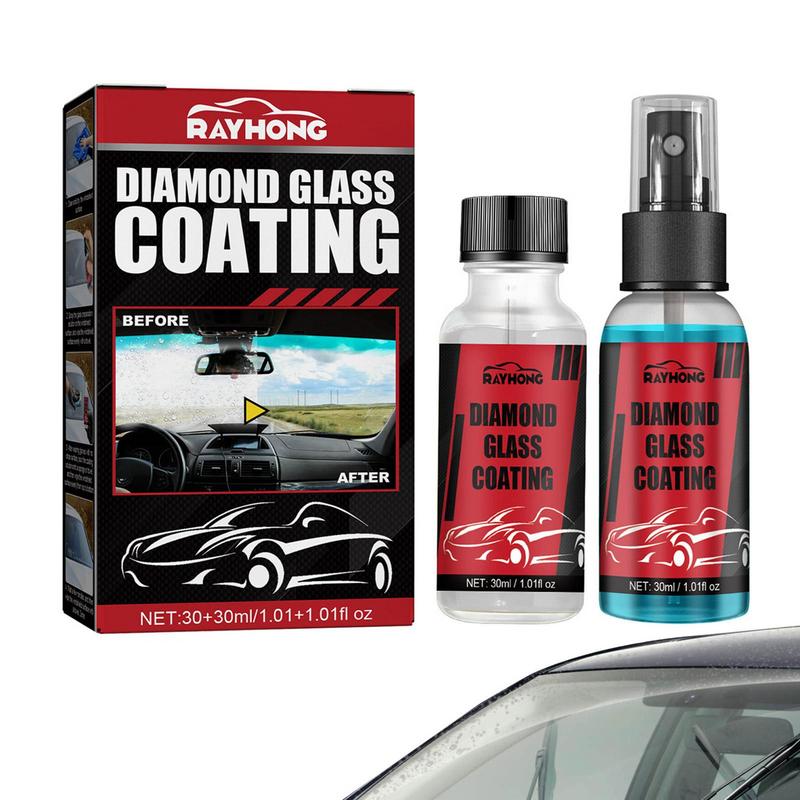 2pcs 30ml Car Hardness Car Detailing Ceramic Coating Auto Supplies Diamond Coating Nano Glass Plated Crystal Car Polish