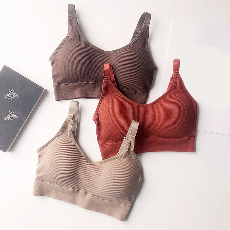 Sports Underwear Women Gather No Steel Ring Lingerie Bra Tube Top Wrapped Chest Beauty Back Thin Section