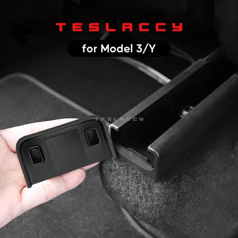For Tesla Model 3 Y Rear Seat Slide Rail Soft Rubber Plug Cover Car Interior Protection Function Accessories