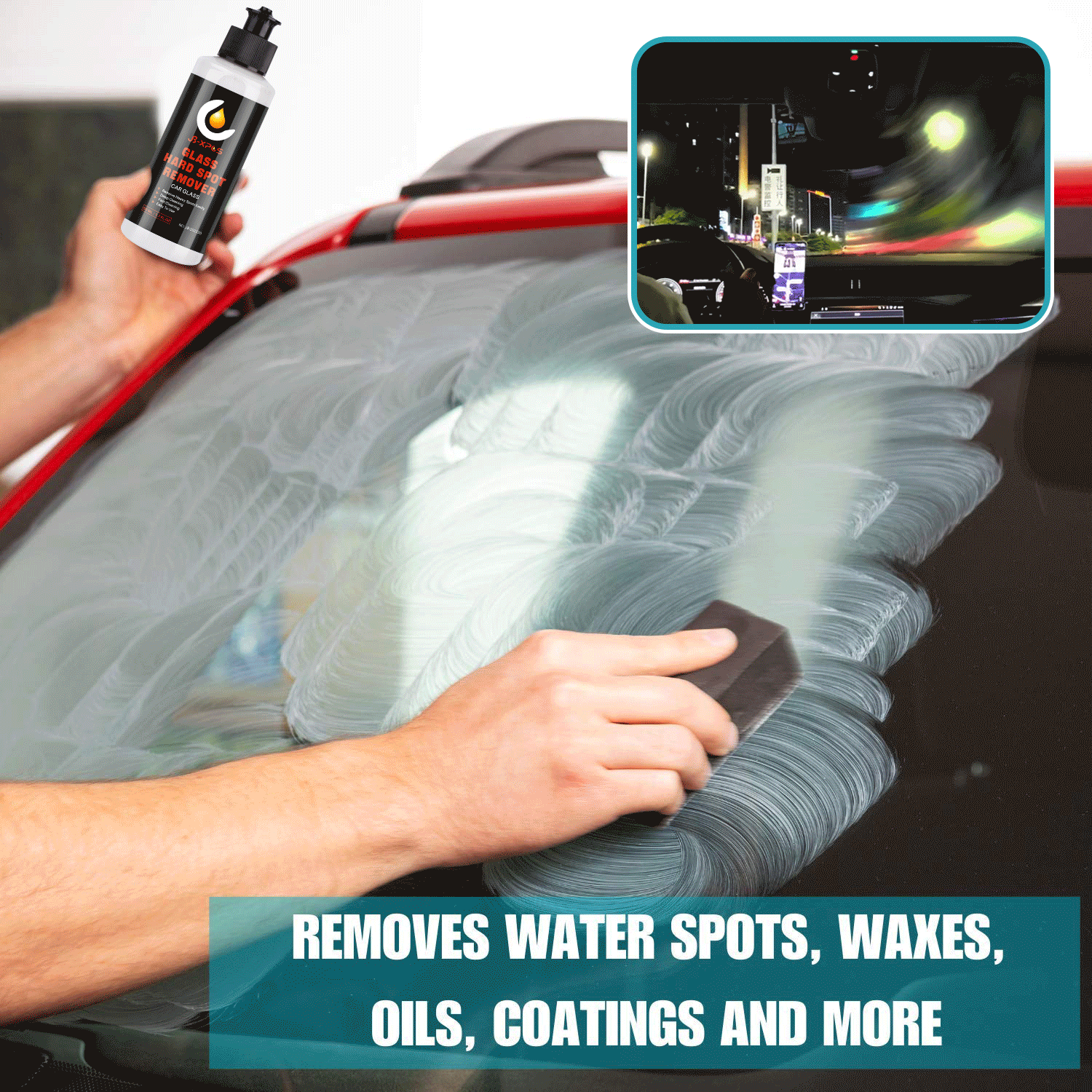 Windshield Cleaner Car Glass Oil Film Removing Paste Auto Glass Film Coating Agent JB 20