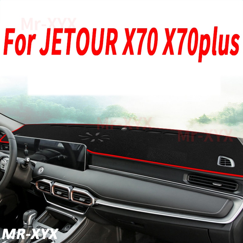 For JETOUR X70 X70plus Car Dashboard Cover Mat Sun Shade Pad Instrument Panel Protective Carpet Anti-UV Light-proof Accessories