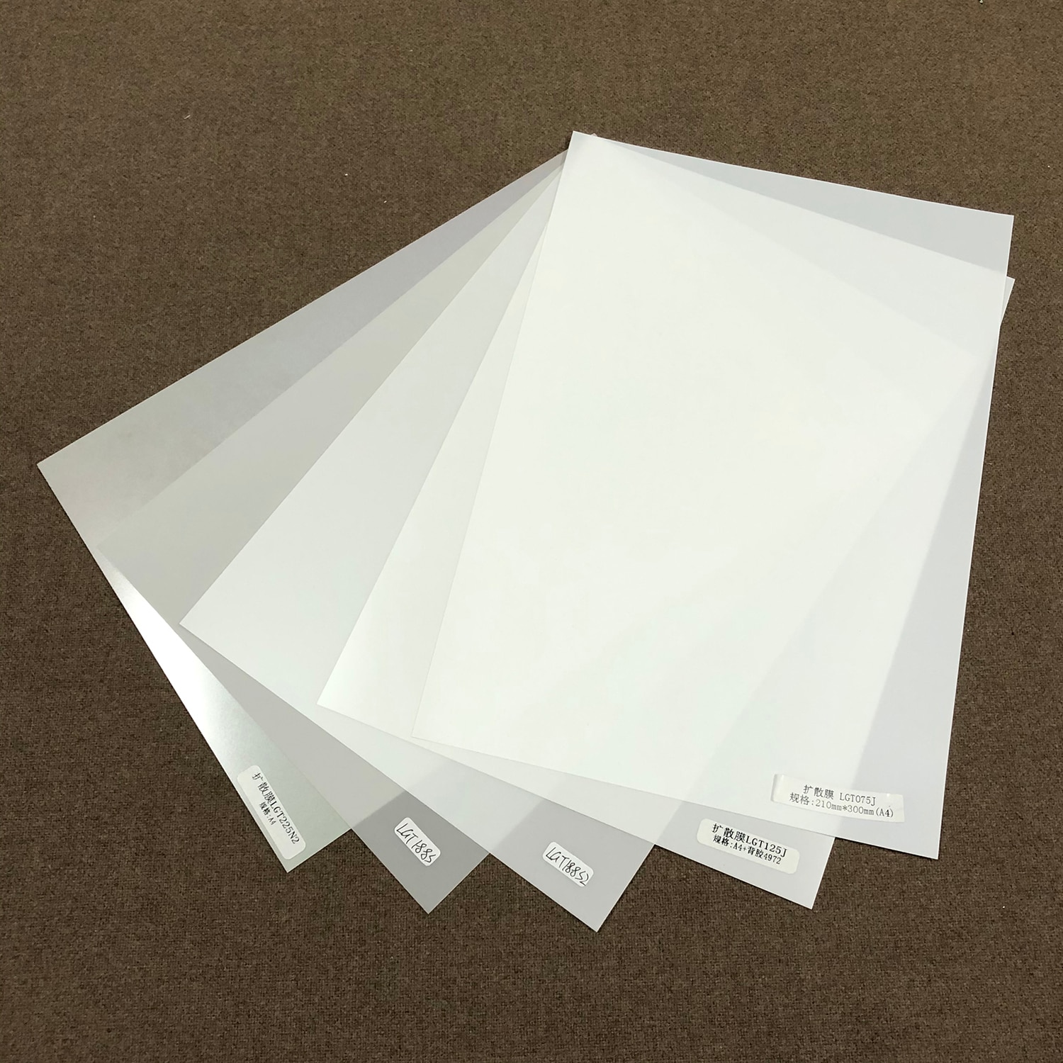 LED Diffuser Film LCD Backlight Diffusion Film Homogenizing Uniform PET Light Guide Film for Flat Panel Light LCD Photography