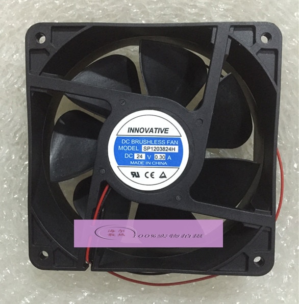 INNOVATIVE SP1203824H DC 24V 0.30A 120x120x38mm 2-Wire Server Cooling Fan