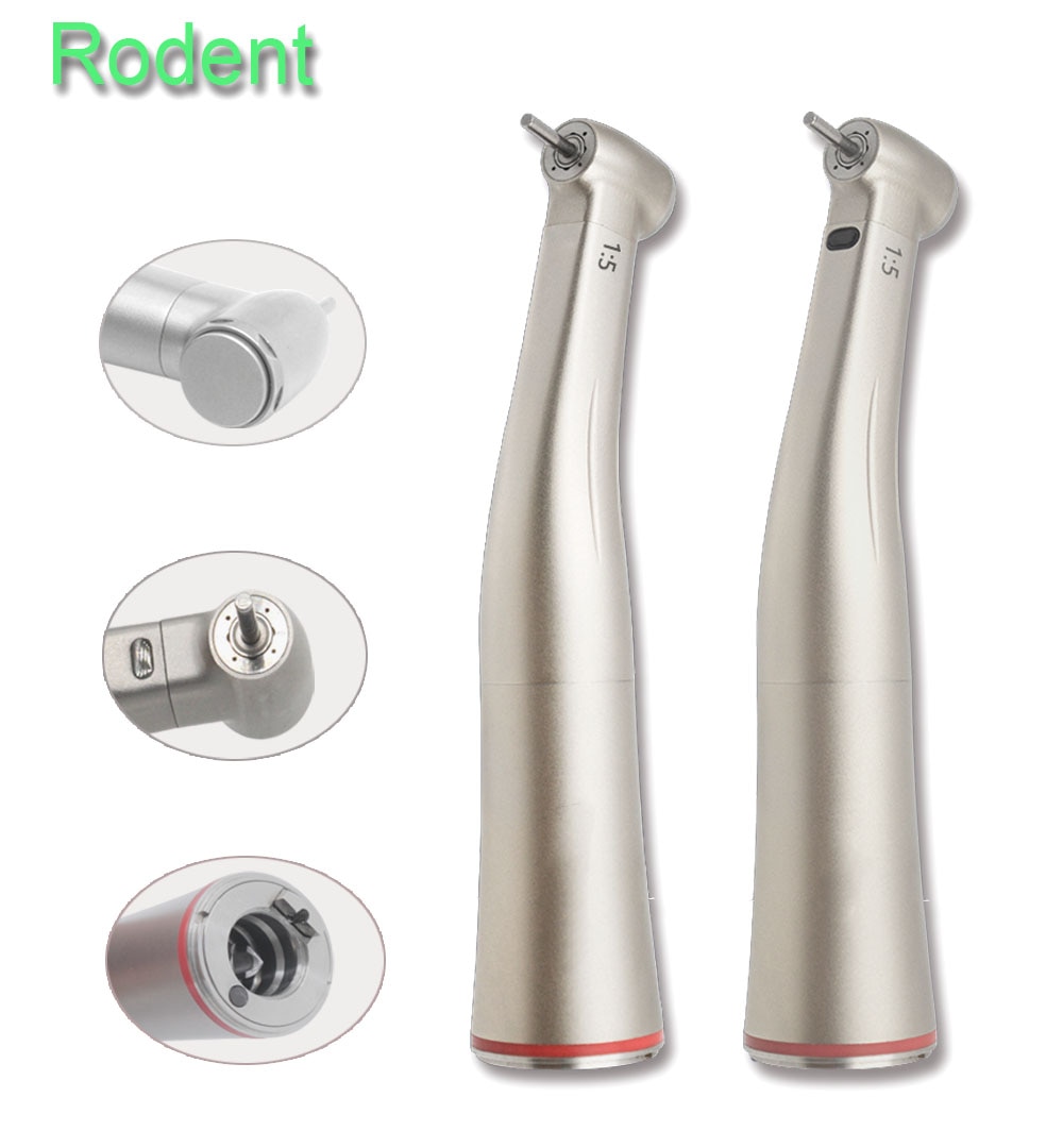 1:5 Push Button High Speed Fiber Optic Contra Angle Handpiece Dental Equipment FG Burs X95L