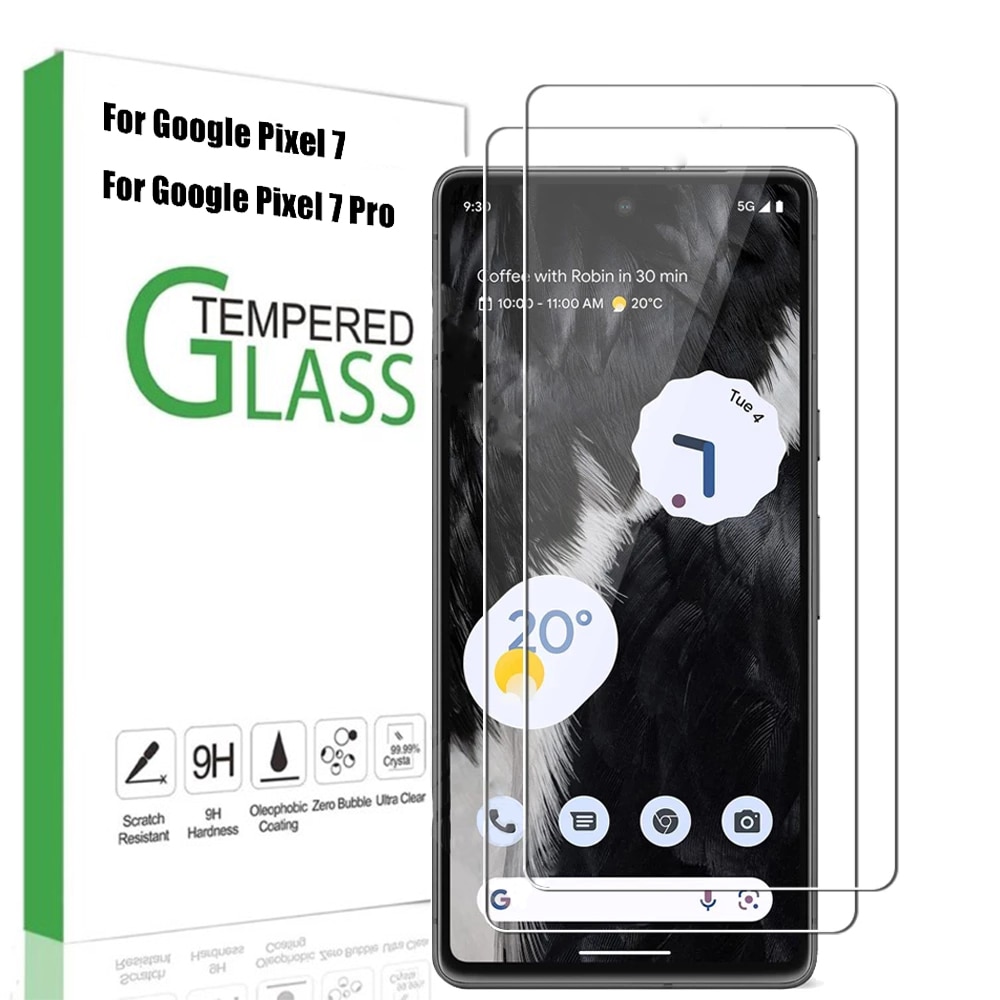 3-1Pack Tempered Glass For Google Pixel 7 Pro Anti-Scratch Clear Screen Protector Full Cover Protective Glass Film For Pixel 7