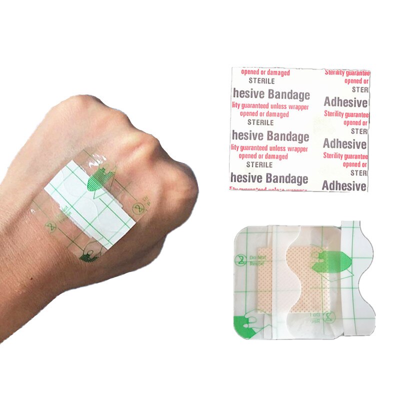 50pcs/set Transparent PU Waterproof Patches First Aid Adhesive Bandages Breathable Wound Dreesing Plaster Band Aid Medical Patch