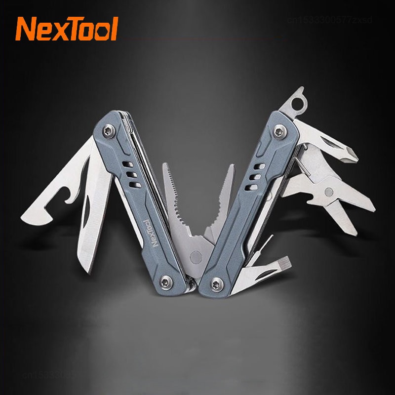 NexTool Mini Sailor 11-In-1 Multi-Function Tools Pliers Wire Cutters Retrieve Card Pin Scissors Folding Knife Camping Multitools