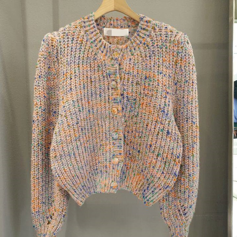 Korea 2023 Cardigan Knitted Sweater Women New Fashion Spots Single-breasted Knitted Women's Sweater Autumn Winter Clothing 