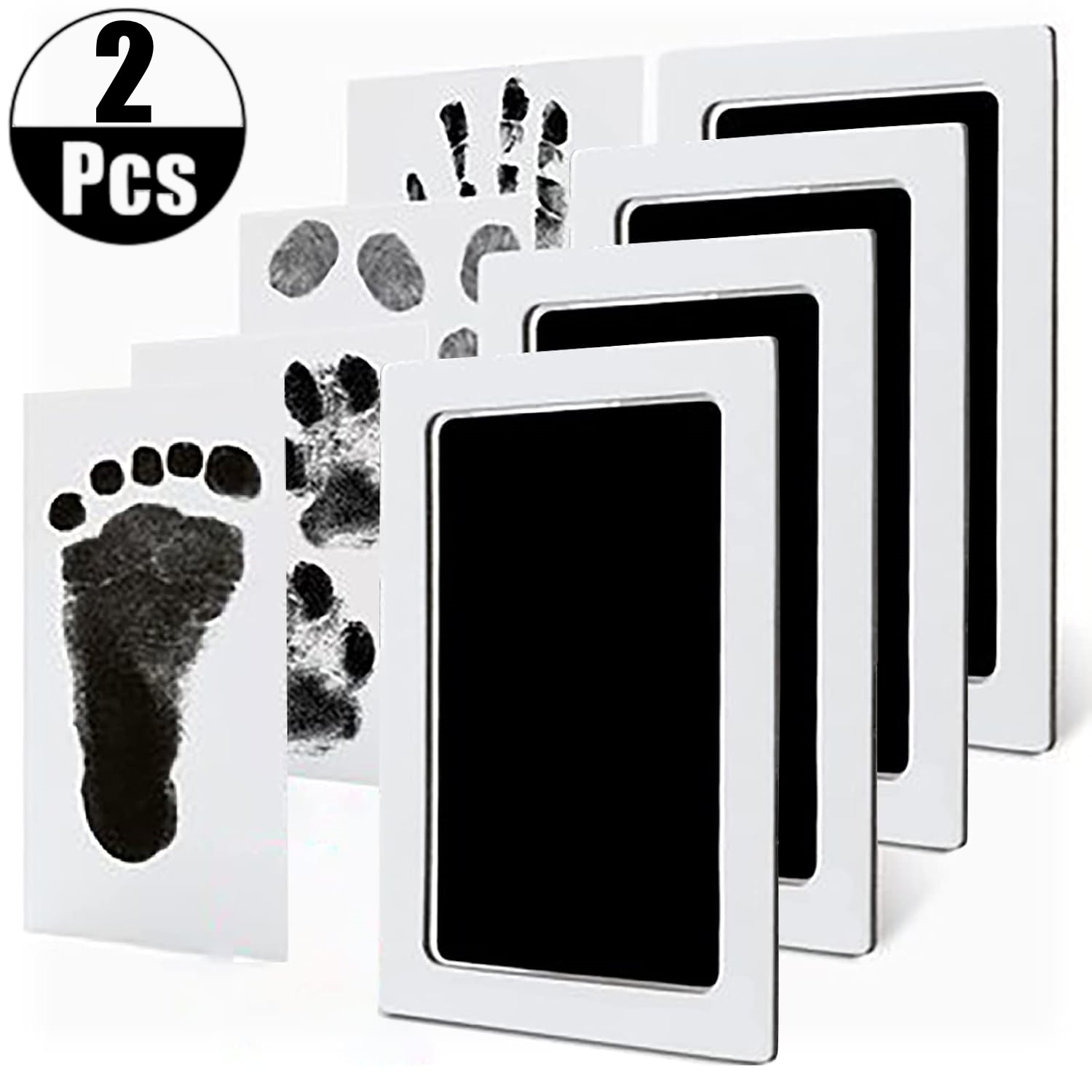 Baby Care Non-Toxic Baby Handprint Footprint Imprint Kit Baby Souvenirs Casting Infant Footprint Ink Pad Infants Clay Toy Gifts