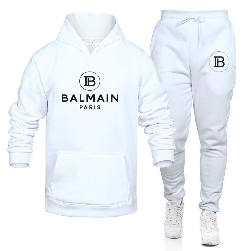 2021men's sets autumn cotton brand printing men's tracksuit sweater hoodie pants fashion casual daily sports shirt Men