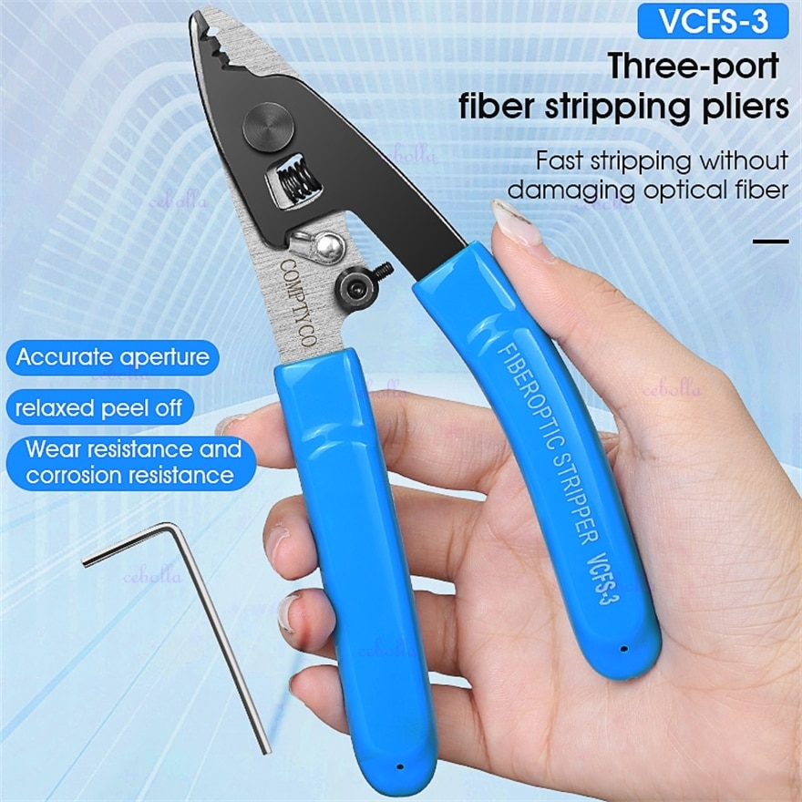 2pcs Fiber Optic Tool Kit VCFS-2/3 Fiber Optical Stripper and 3mm * 2mm Two/Three-Port Wire Stripper free shipping