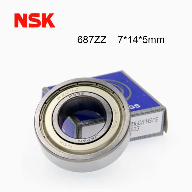 Origin Japan NSK Bearing 687ZZ Bearing 7*14*5 mm 5/10PCS ABEC-7 Miniature 687 Z ZZ High Precision 687z Ball Bearings