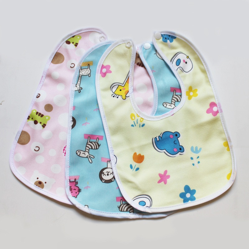 1pc Baby Waterproof Bibs Newborns Cartoon Soft Bibs Burp Cloth Infant Scarf Bandana for Children Stuff Feeding Saliva Towel New