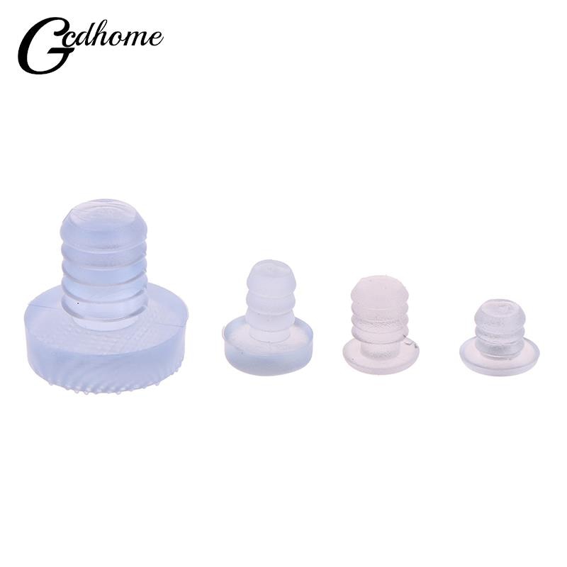 20pcs Soft Clear Transparent Rubber Embedded Furniture Table Chair Leg Feet Bottom Glide Slide Pad Floor Protector Shockproof