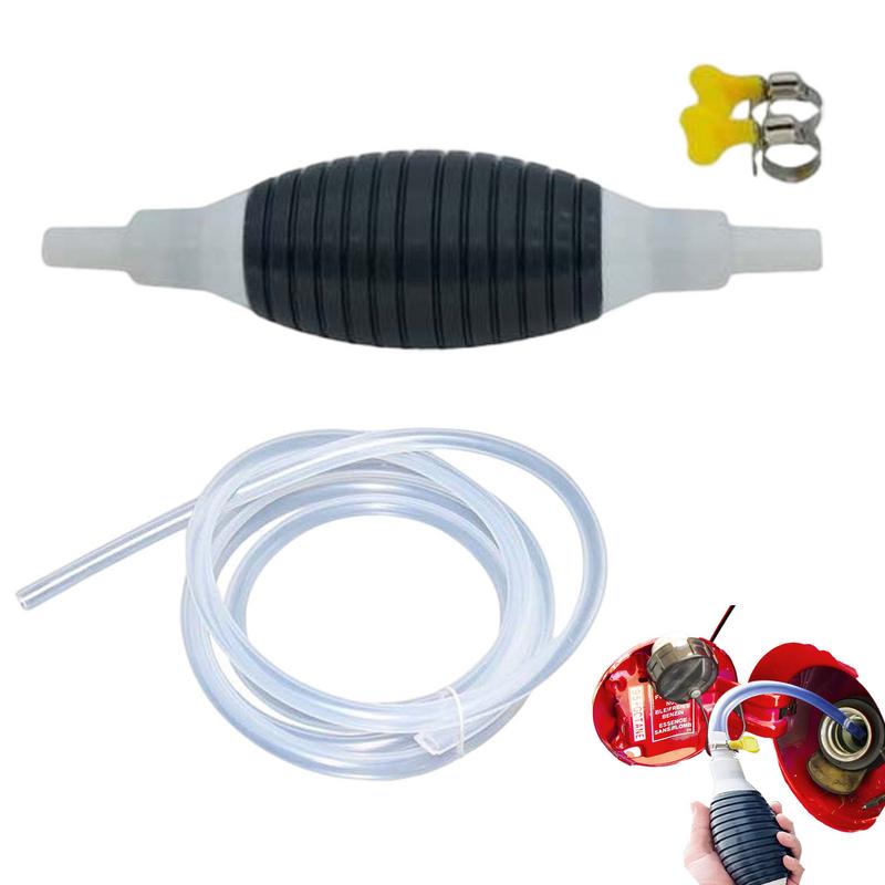 Siphon Pump For Gases Manual Hand Fuels Pump With Durable Hose Portable Manual Car Fuels Transfer Pump For Gases Gasolines