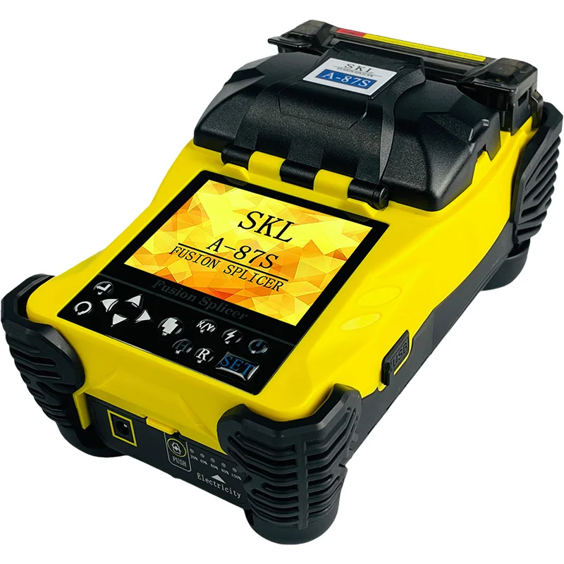 A-87S MINI High Quality Handheld Automatic Optic Fiber Fusion Splicer Splicing With Tool Kit Fiber optic splicer