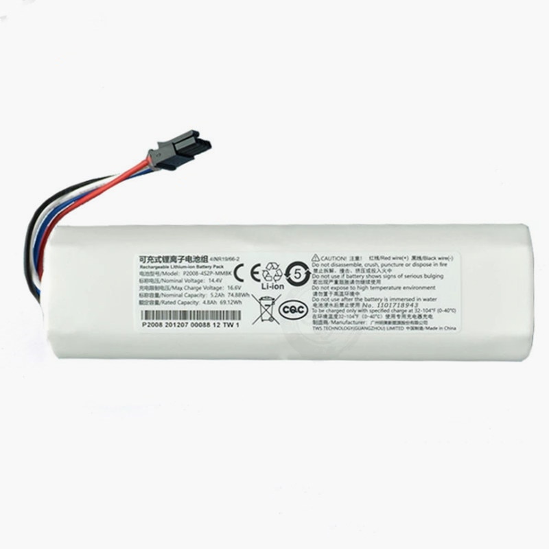 Original Battery for Dreame Robot Vacuum Mop Cleaner Dreame L9 L10pro Z10pro 5200mAh Lithium-ion Battery Pack 4INR19/66-2