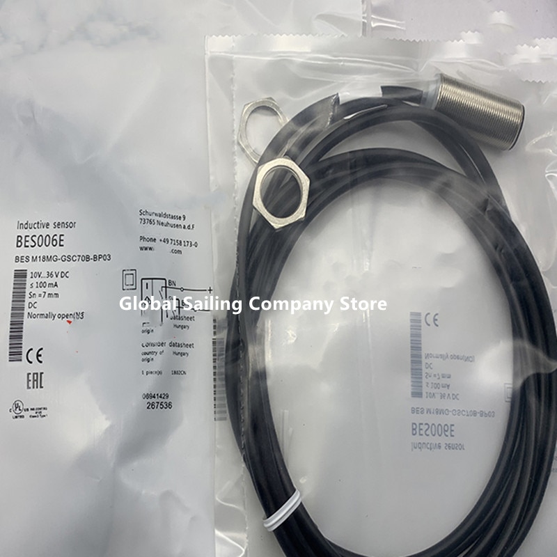 3pcs New Inductive proximity switch BES00FA BES M18MG-GSC70B-BV02