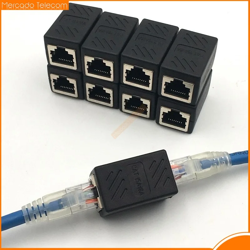 10pcs/lot Ethernet Cable Extender, RJ45 cat 5 cat 6 Coupler, Extender Connector - Ethernet Coupler Female to Female