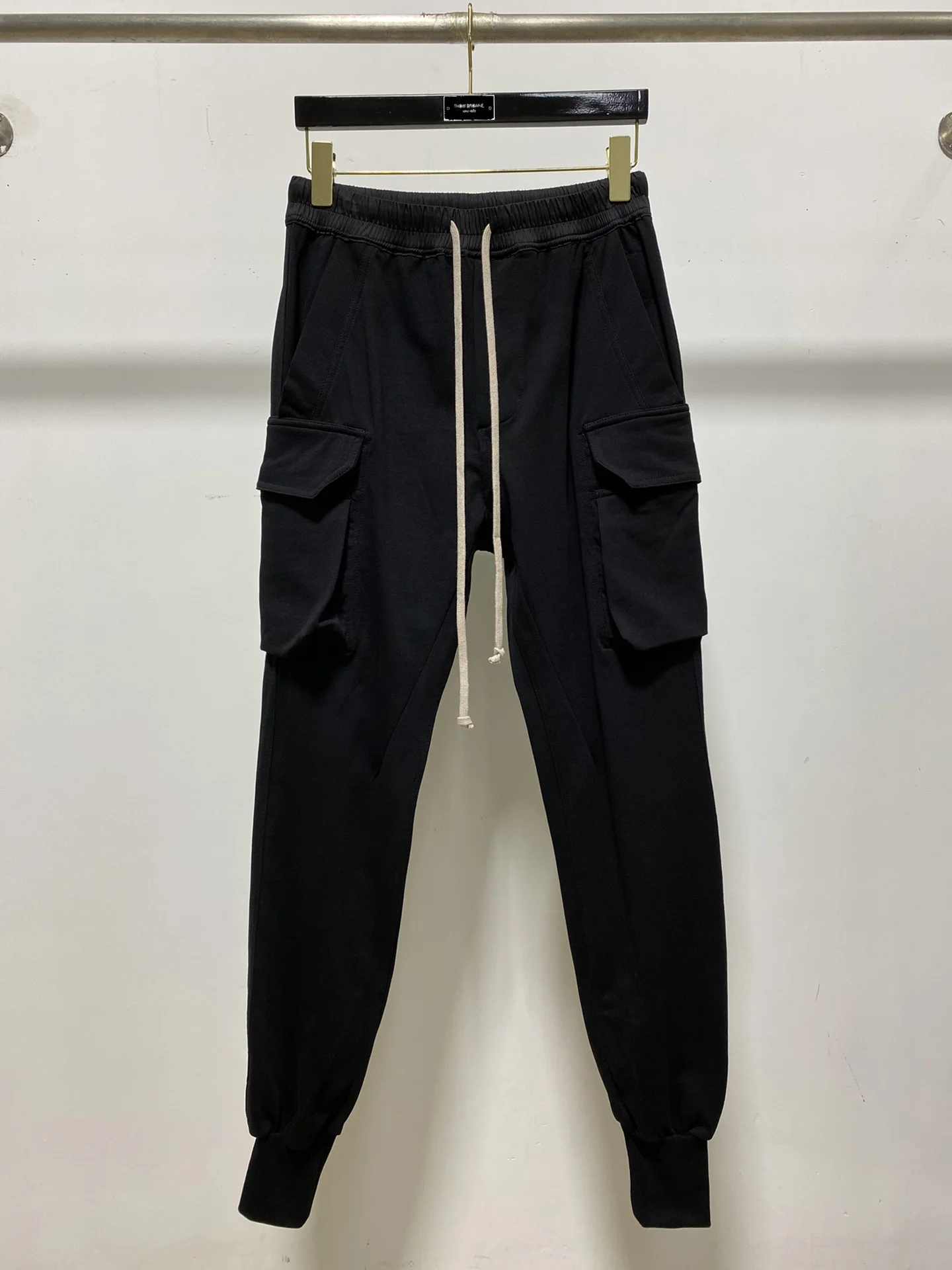 Owen Seak Men Casual Pants Gothic Men's Harem Sweatpants Cargo Spring Cross Lightweight Women Solid Loose Black Pants Size 