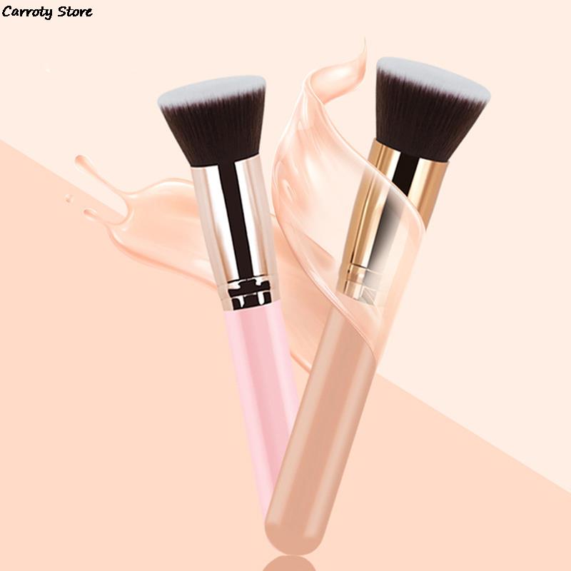 1PC Makeup Brush Flat Top Kabuki Foundation Brush For Liquid Cream And Powder Contour Buffing Blending Concealer Face Brush