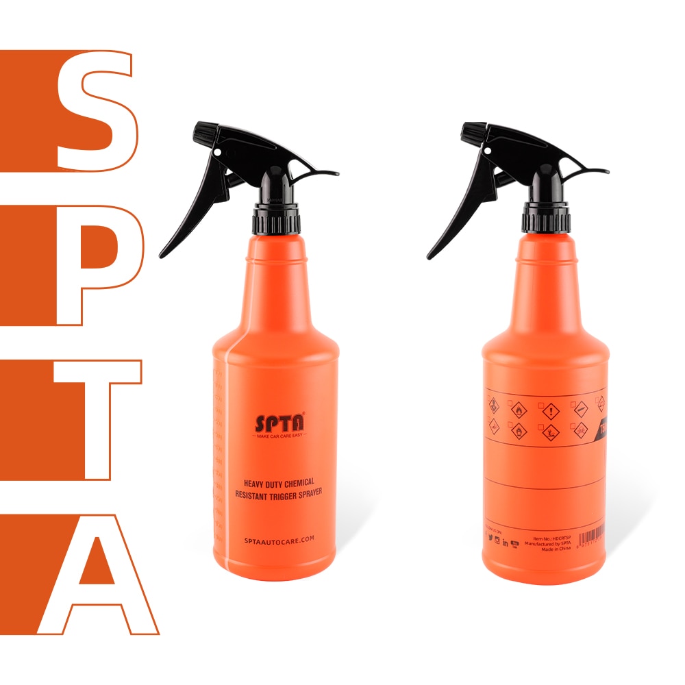 SPTA 750ml Sprayer Acid and Alkali Resistant Atomozing Sprinkling Can Adjustable Nozzle Car Wash Watering Can for Car Beauty