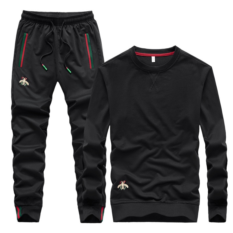 Luxury Winter Two Piece Men Brand Sporting Tracksuits Sets For Men High Quality Embroidery