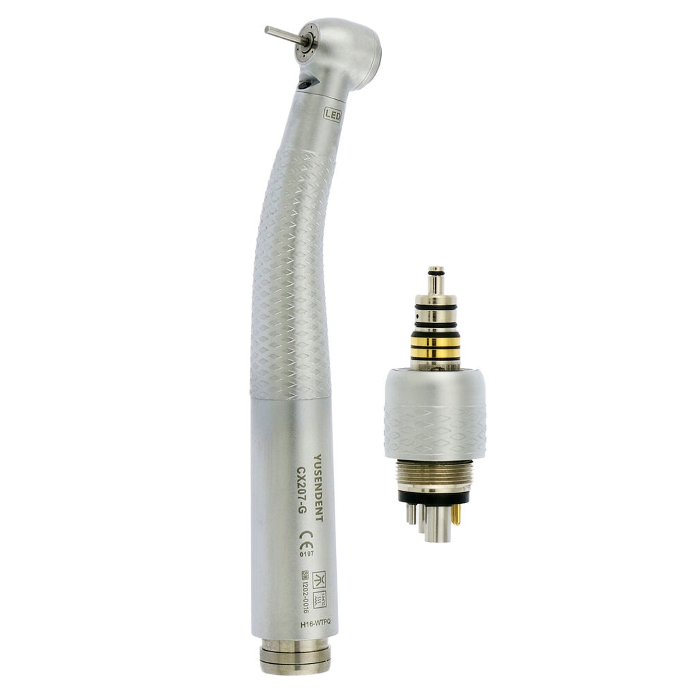 COXO Dental High Speed Fiber Optic Handpiece 6 Holes LED Coupler Fit KAVO CX207-GW-TP CX229-GW
