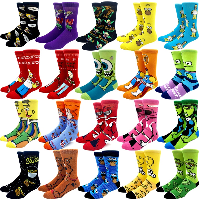 2022 New Arrival Anime women men socks Long Socks Men‘s Knee-High Cosplay Calf Sock Adult Personality Hip Hop Christmas Socks