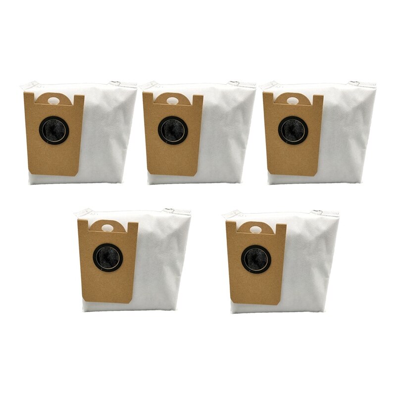 5 PCS Dust Bags Replacement For Uoni V980MAX V980PLUS Robot Vacuum Cleaner Dust Bag