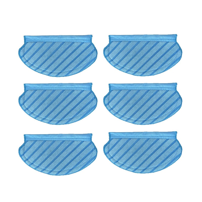 6Pcs Washable Wipes For Ecovacs Robot Vacuum Cleaner Accessories T5/N5/N8/DV35 Vacuum Cleaner Rag Replacement Parts