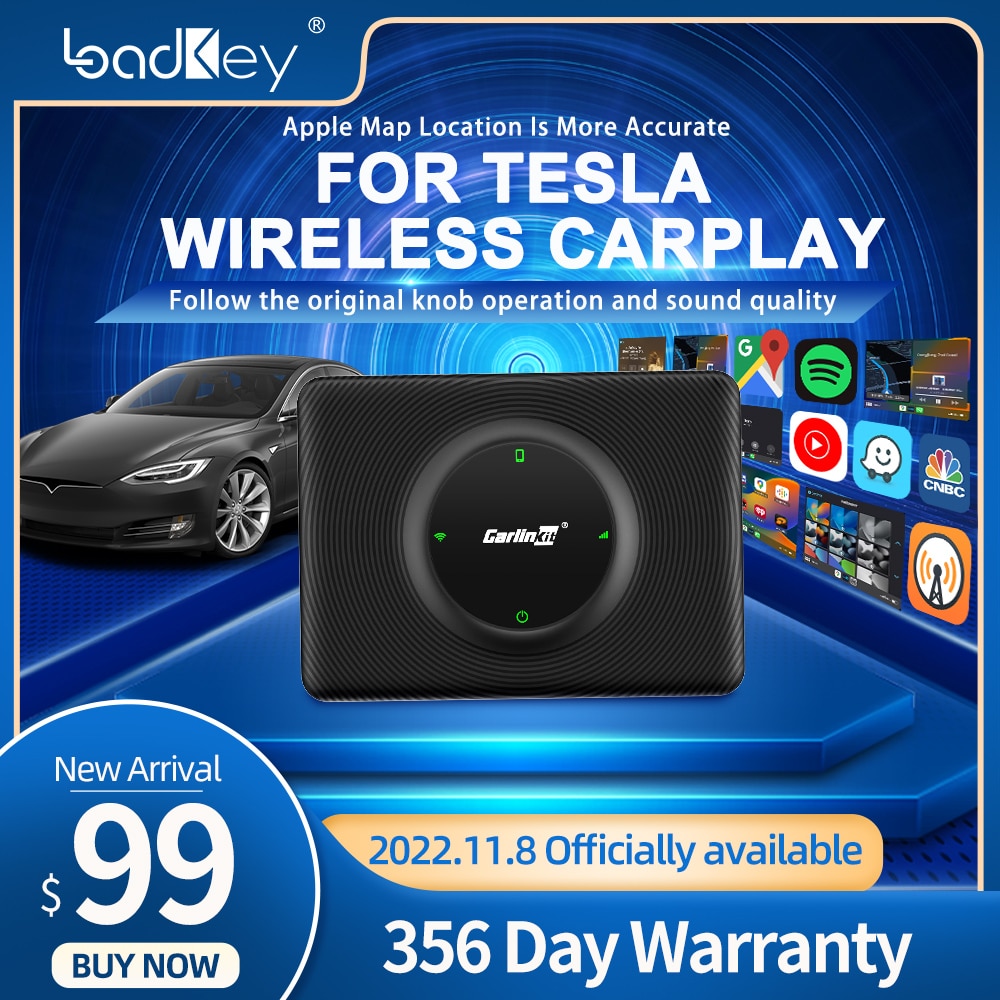 LoadKey T2C Wireless CarPlay For Tesla Model 3 Model X Accessories Wireless CarPaly Adapter Ai Box WiFi 5G-Connect Plug and Play