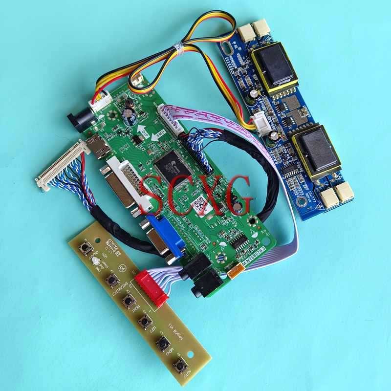 LCD Display Matrix Driver Board Fit M170EN04 M170EN05 M170EN06 30 Pin LVDS 4CCFL 17" 1280*1024 VGA DVI HDMI-Compatible DIY 