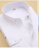 2023HOT Spring and autumn new youth long sleeve shirt pure color twill men long sleeve white shirt