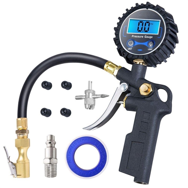 Digital Car Tire Air Pressure Inflator Gauge LED Display High-precision Digital Vehicle Tester Inflation Monitoring
