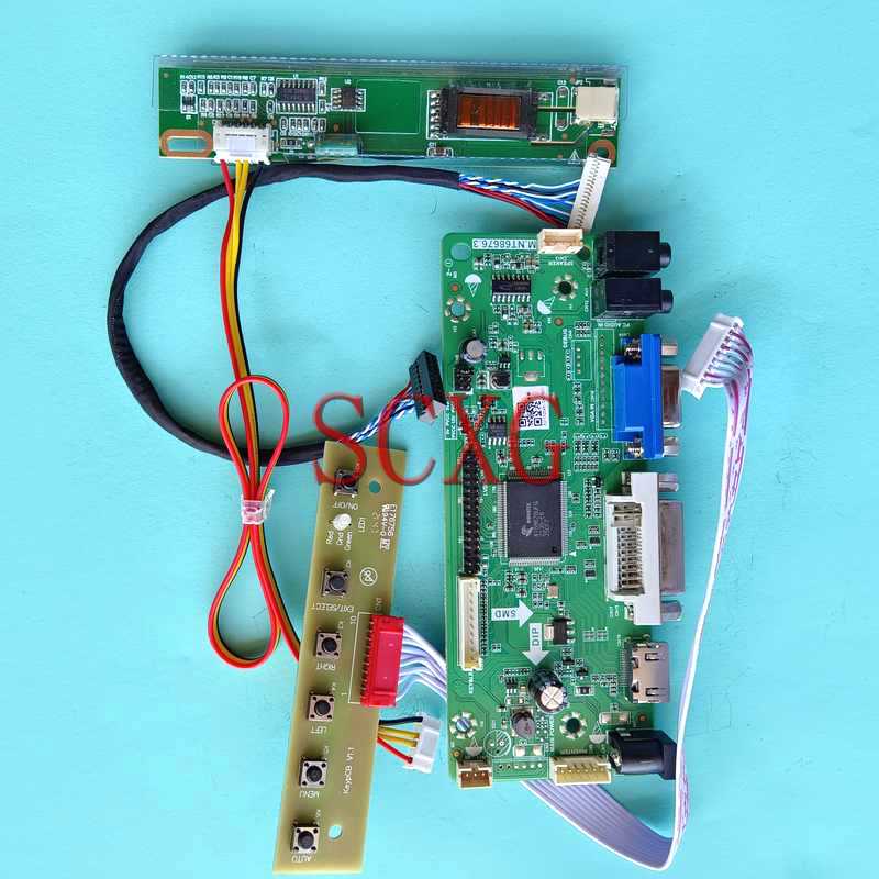 For N121I1 N121I3 N121I9 N121IA Laptop Matrix Controller Board HDMI-Compatible VGA DVI LVDS 20 Pin DIY Kit 12.1" 1-CCFL 128