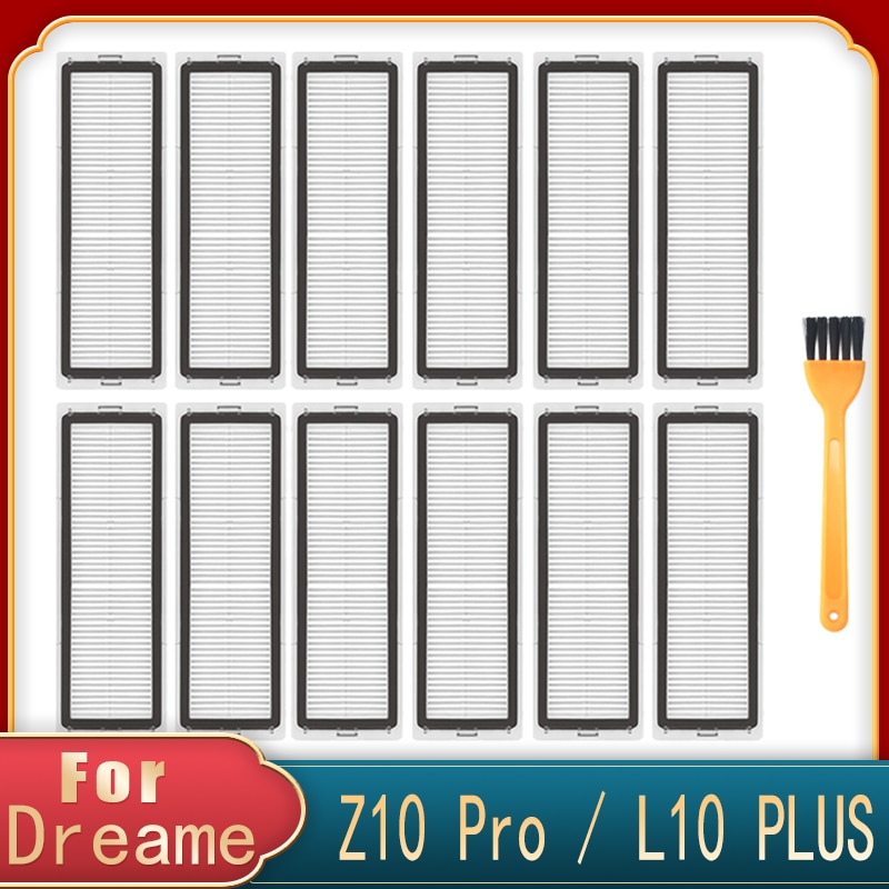 For Xiaomi Dreame Bot Z10 Pro HEPA Filter Accessories Robot Vacuum Cleaner L10 PLUS Mop Cloth Side Brush Replacement Spare Parts