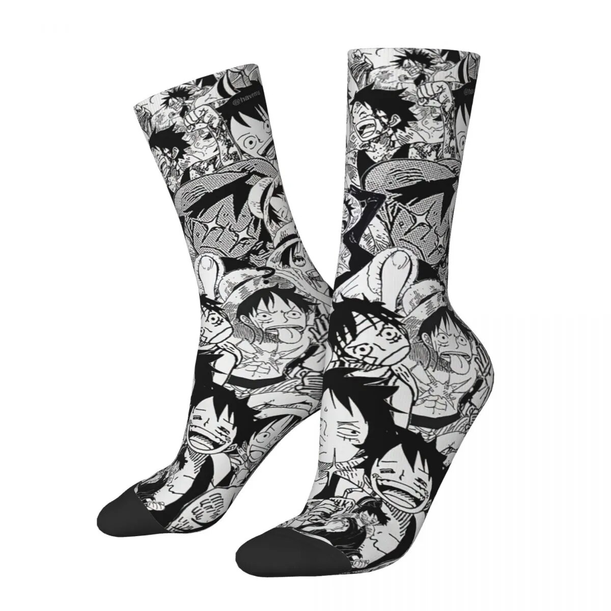 Japanese Manga Collage Socks Men Women Polyester Fashion Japan Anime Socks Novelty Spring Summer Autumn Winter Socks Gift