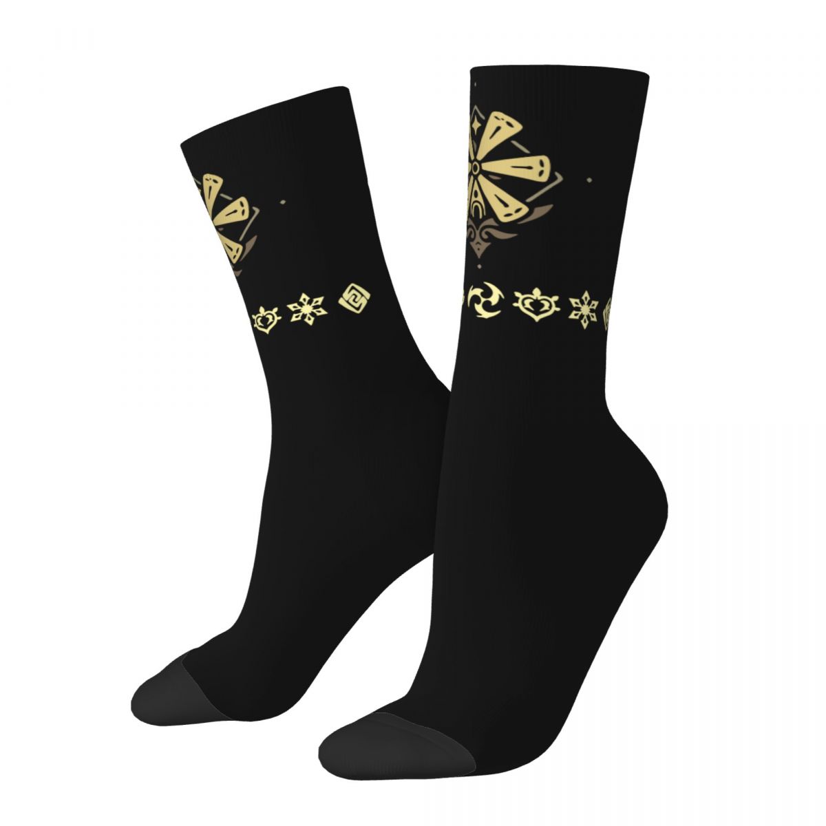 Genshin Impact Elements Impact Socks Men Women Polyester Casual Socks Hip Hop Spring Summer Autumn Winter Socks Gifts
